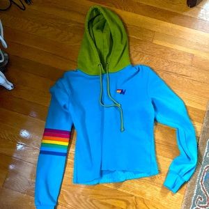 Aviator Nation Classic Cropped Hoodie